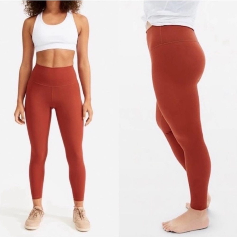 Everlane Renew Perform Leggings L Burnt Orange
